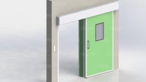 Дверная коробка раздвижной двери для чистых помещений