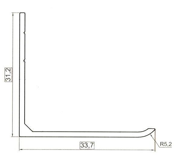 АВД-4543 Ceiling corner 34х31