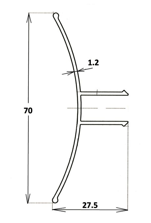 АВД 4582 Rounding element 50х50 t=1,2mm