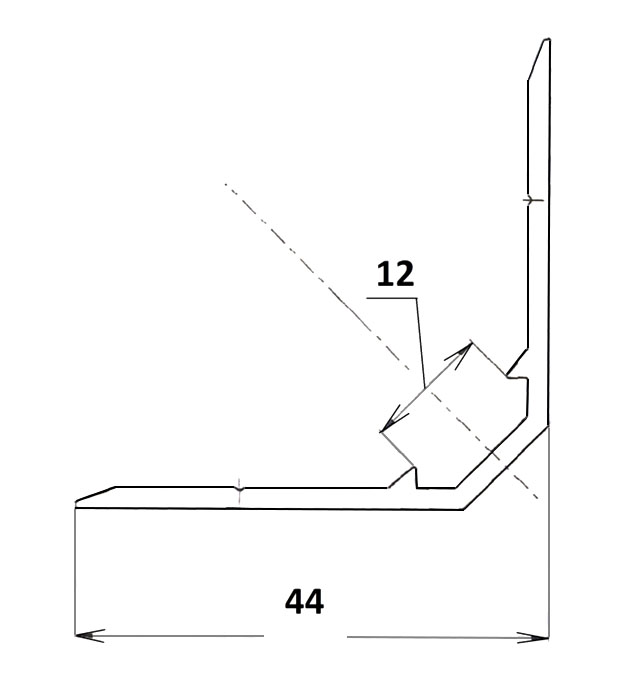 РК1.ТSA L44x44 Basis t=2,0mm