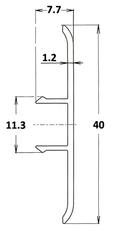 РКО.TSA P36x8 Omega Profile Cover