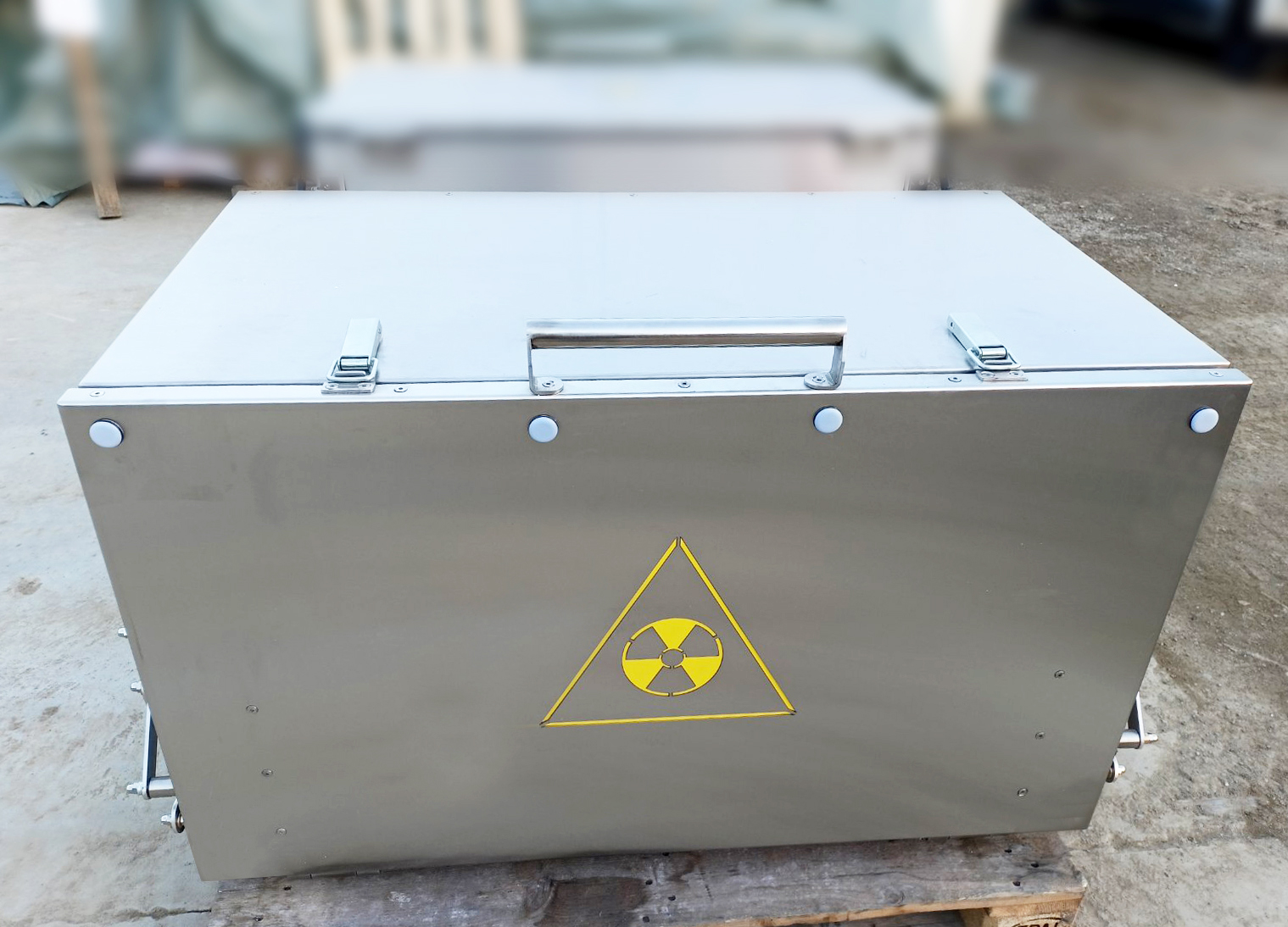 Radiation-shielded box for car