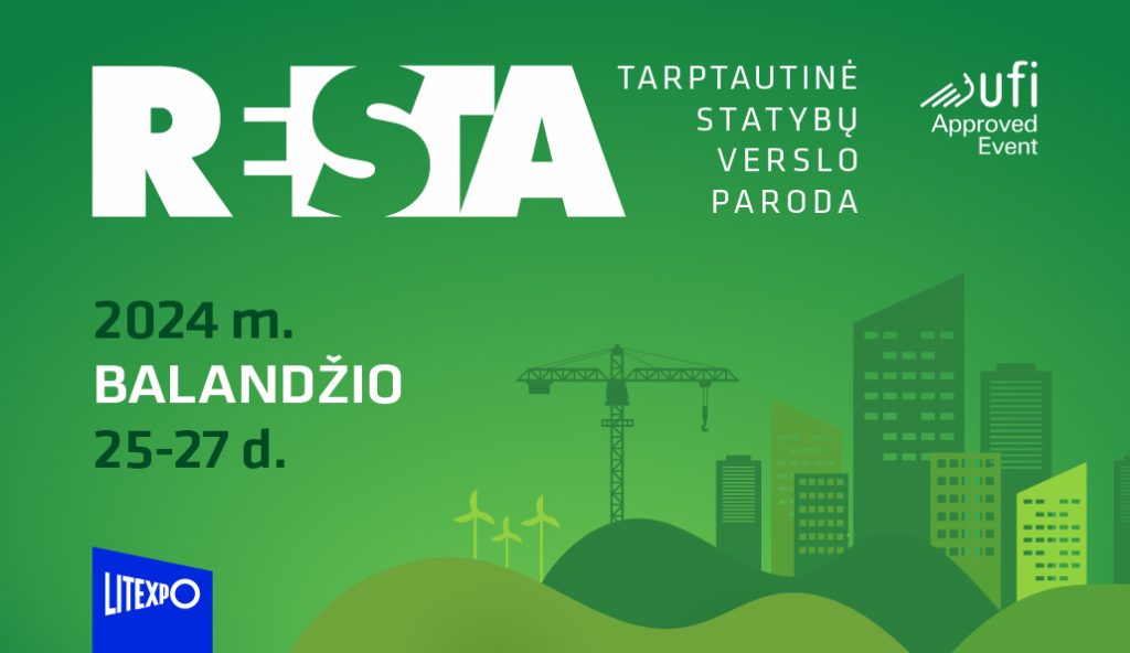 Aplankykite mūsų stendą 5.D16 statybų parodoje RESTA2024!